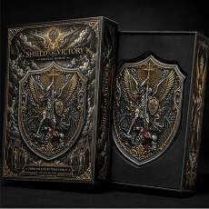 5 oz Kupfer St. Michael Shield Ultra High Relief vergoldet