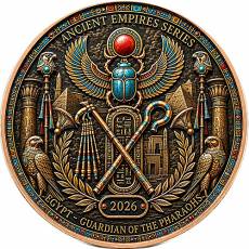 Kupfer Round 1 oz Egypt Ancient Empires High Relief 2026