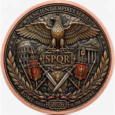 Kupfer Round 1 oz Rome Ancient Empires High Relief 2026