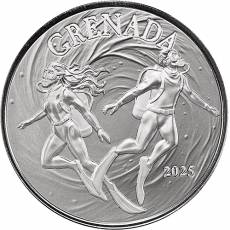 Silbermünze 1 oz Eastern Caribbean Grenada Taucher 2025