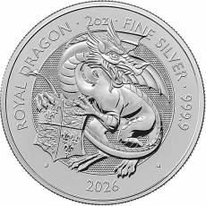2 Unzen Silber Tudor Beasts Royal Dragon 2026