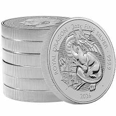 2 Unzen Silber Tudor Beasts Royal Dragon 2026