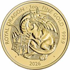1 Unze Goldmünze Tudors Beasts Royal Dragon 2026