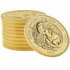 1 Unze Goldmünze Tudors Beasts Royal Dragon 2026