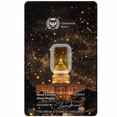 1 gramm Germania Mint Goldbarren - 250 Jahre American Independence Spezial Edition