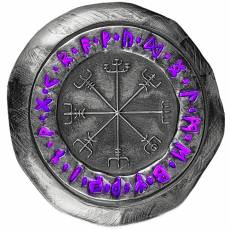 2 Unzen Silber Germania Mint Vegvísir Runenbarren UV-Leuchteffekt 2026