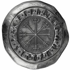 2 Unzen Silber Germania Mint Vegvísir Runenbarren UV-Leuchteffekt 2026