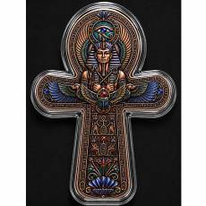 Kupfer 5 oz Key of Life Anch Kreuz des Lebens mit Steinbesatz Ultra High Relief 2026