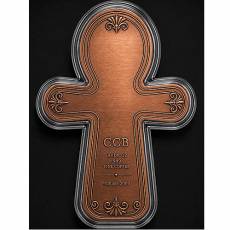 Kupfer 5 oz Key of Life Anch Kreuz des Lebens mit Steinbesatz Ultra High Relief 2026