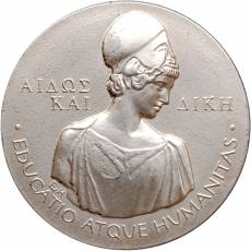 Silbermedaille Büste der Athene 1995