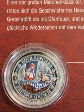 Silber Round 10 x Deutsche Märchen Proof im Sammelalbum