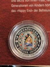Silber Round 10 x Deutsche Märchen Proof im Sammelalbum