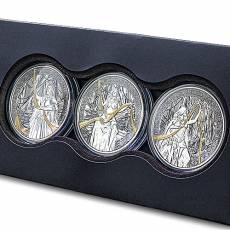 3 x 1 Unze Silber Norns Triune Set Ruthenium Gilded Germania Mint 2026