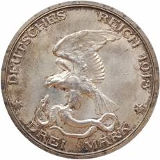 Silbermünze 3 Mark Preußen Der König rief und alle alle kamen - Befreiungskriege gegen Frankreich 1913