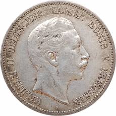Silbermünze 5 Reichsmark Wilhelm II Preußen 1902