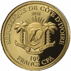 Goldmünze 5 gramm Big Five Africa Lion P.De.Greaf High Relief 2025
