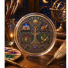 Kupfer Round 10 oz From Life Comes the Future 3D farbig 2026