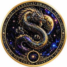 Kupfer Round 1 Kg Celestial Dragon – The Cosmic Guardian 3D Vivid Color 2026