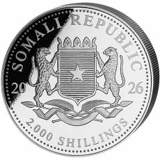 Silbermünze 1 kg Somalia Elefant Giant Moon 2026