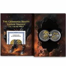 2 x 1 Unze Silber Germania Beasts Sleipnir Geminus Limited Edition 2026