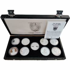 9 x 19,5 gramm Silber Die Könige von Preußen Proof