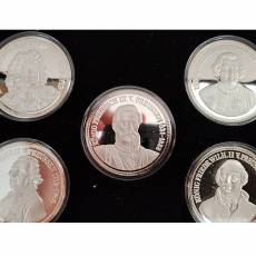 9 x 19,5 gramm Silber Die Könige von Preußen Proof