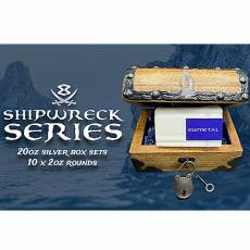 Silbermedaille 10 x 2 oz Shipwreck Serie 1. Motiv Atocha mit Schatztruhe 2026