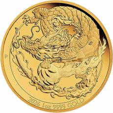 Goldmünze 1 oz Goldener Drache Pert Mint PP 2026