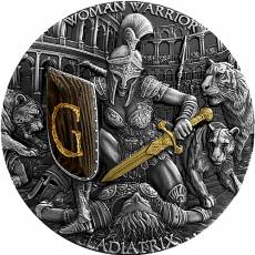 Silbermünze 2 oz Woman Warrior Gladiatrix High Relief 2026