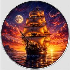 1 oz American Silver Eagle Masters of the Seas Golden Horizon 2026