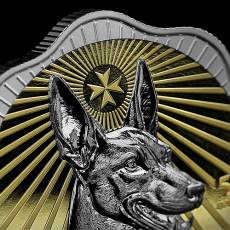 1 Unzen Silber Malta Malteser Pharaoh Hund - Maltese Pharaoh Hound Ruthenium gilded 2026