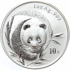 China Panda 1 Unze Silber 2003
