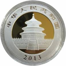 Silbermünze 1 oz China Panda Bull an Bär Investment Collection 2013