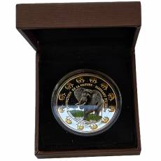 Silbermünze 1 oz Benin Elefant Bull and Bär Investment Collection 2014