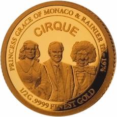 Set 10 x 0,5 gramm Gold 65. Hochzeitstag Prinzessin Grace und Fürst Rainier von Monaco 2021