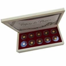 Set 10 x 0,5 gramm Gold History of Monaco Monaco Proof 2020