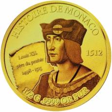 Set 10 x 0,5 gramm Gold History of Monaco Monaco Proof 2020