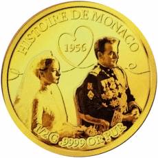 Set 10 x 0,5 gramm Gold History of Monaco Monaco Proof 2020