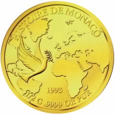 Set 10 x 0,5 gramm Gold History of Monaco Monaco Proof 2020