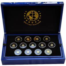 Set 26 x 0,5 gramm Goldmünzen Unified Nations 2019