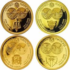 Set 26 x 0,5 gramm Goldmünzen Unified Nations 2019
