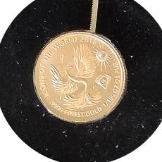 Set 12 x 1/100 oz Goldmünzen Affordable piedfort & Diamond 2018