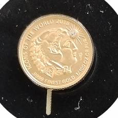 Set 12 x 1/100 oz Goldmünzen Affordable piedfort & Diamond 2018