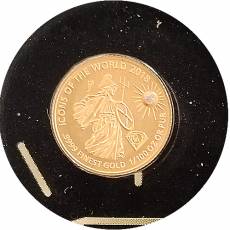 Set 12 x 1/100 oz Goldmünzen Affordable piedfort & Diamond 2018