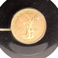 Set 12 x 1/100 oz Goldmünzen Affordable piedfort & Diamond 2018