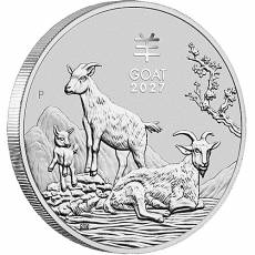 5 Unzen Silbermünze Australien Lunar III Ziege 2027
