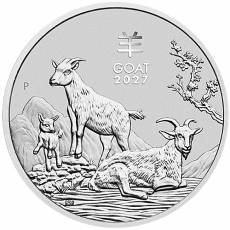 5 Unzen Silbermünze Australien Lunar III Ziege 2027