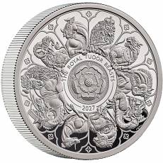 Silbermünze 2 oz Tudor Beasts Completer Polierte Platte 2027