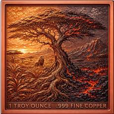 Kupferbarren 1 oz Cyber Lion Duality of Nature