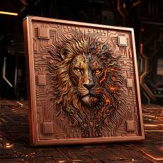 Kupferbarren 1 oz Cyber Lion Duality of Nature